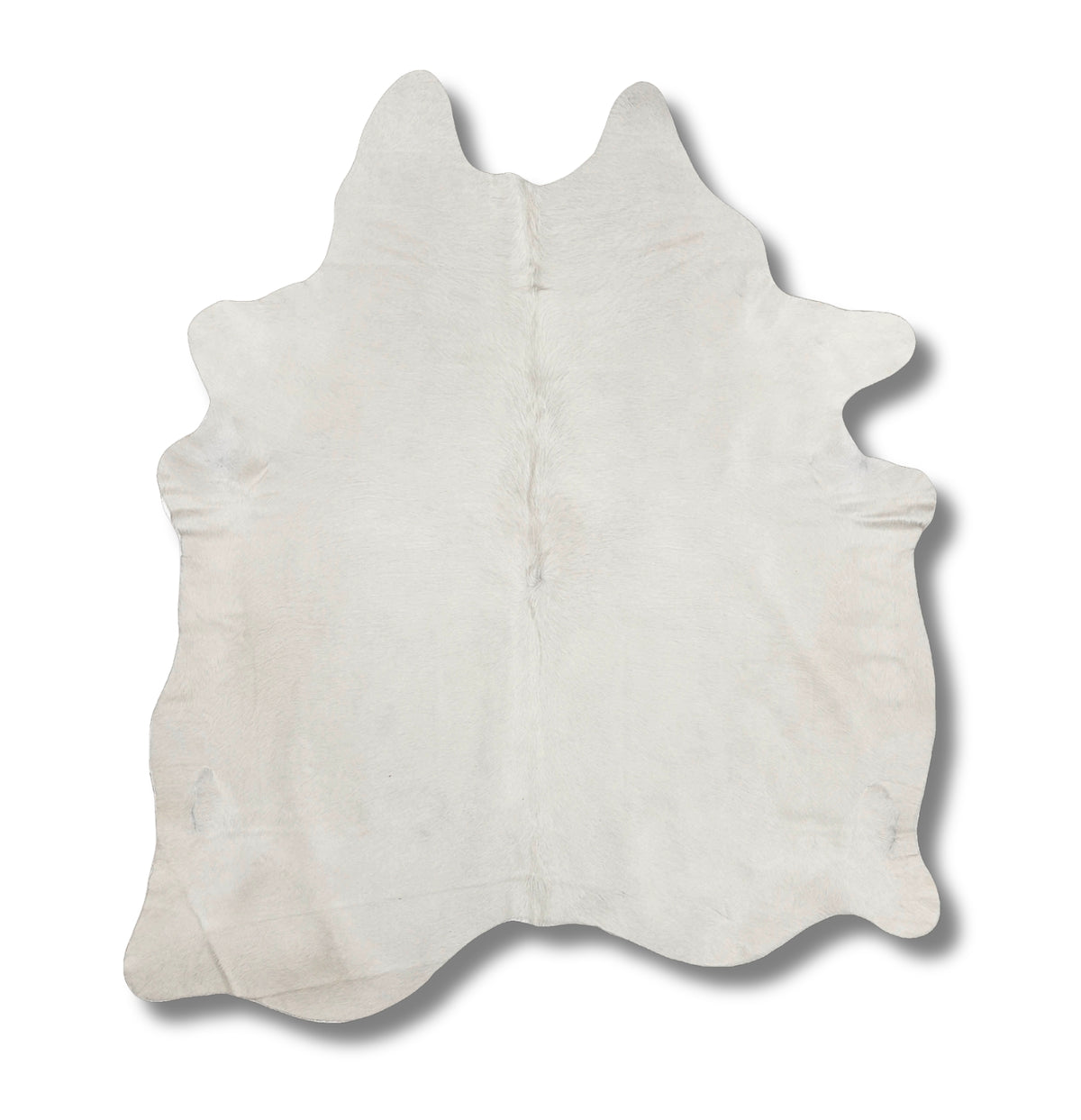 Ace Solid White Cowhide Rug