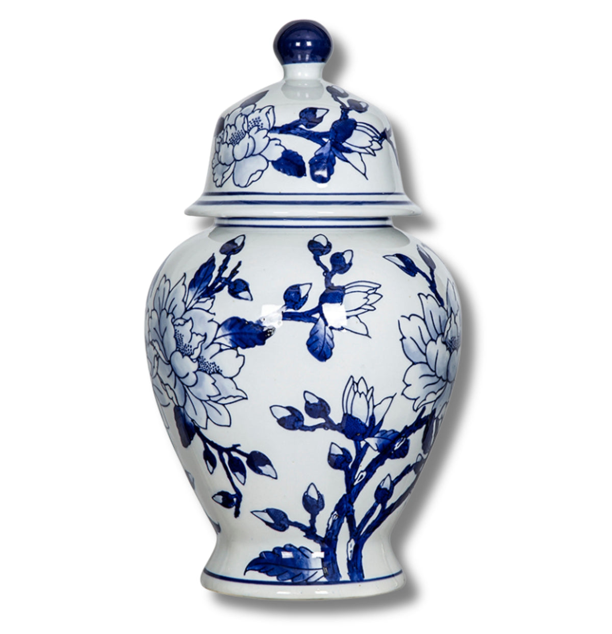 Nedra Blue White Ginger Jar