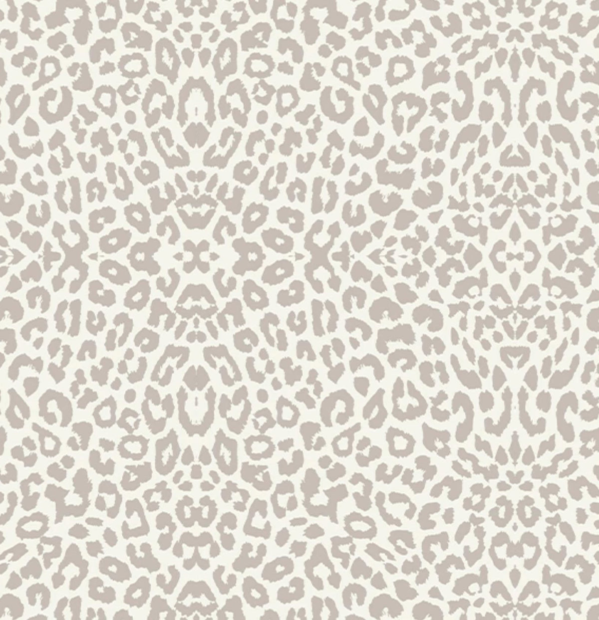 Gray & White Leopard Print Wallpaper