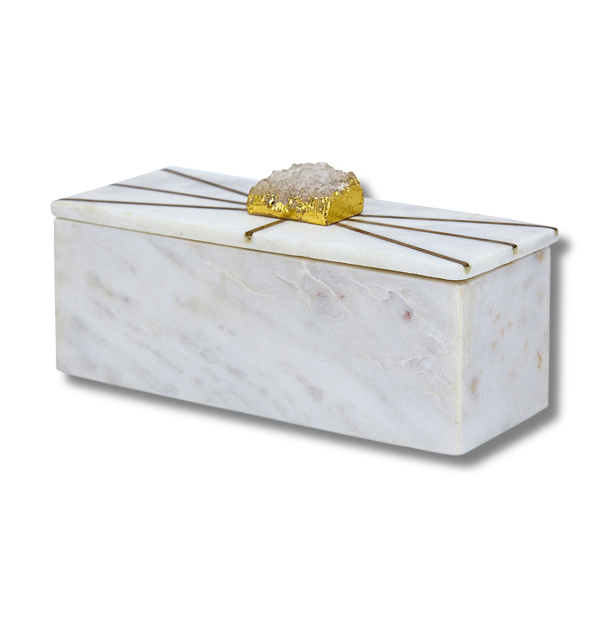 Martha White Marble Storage Box