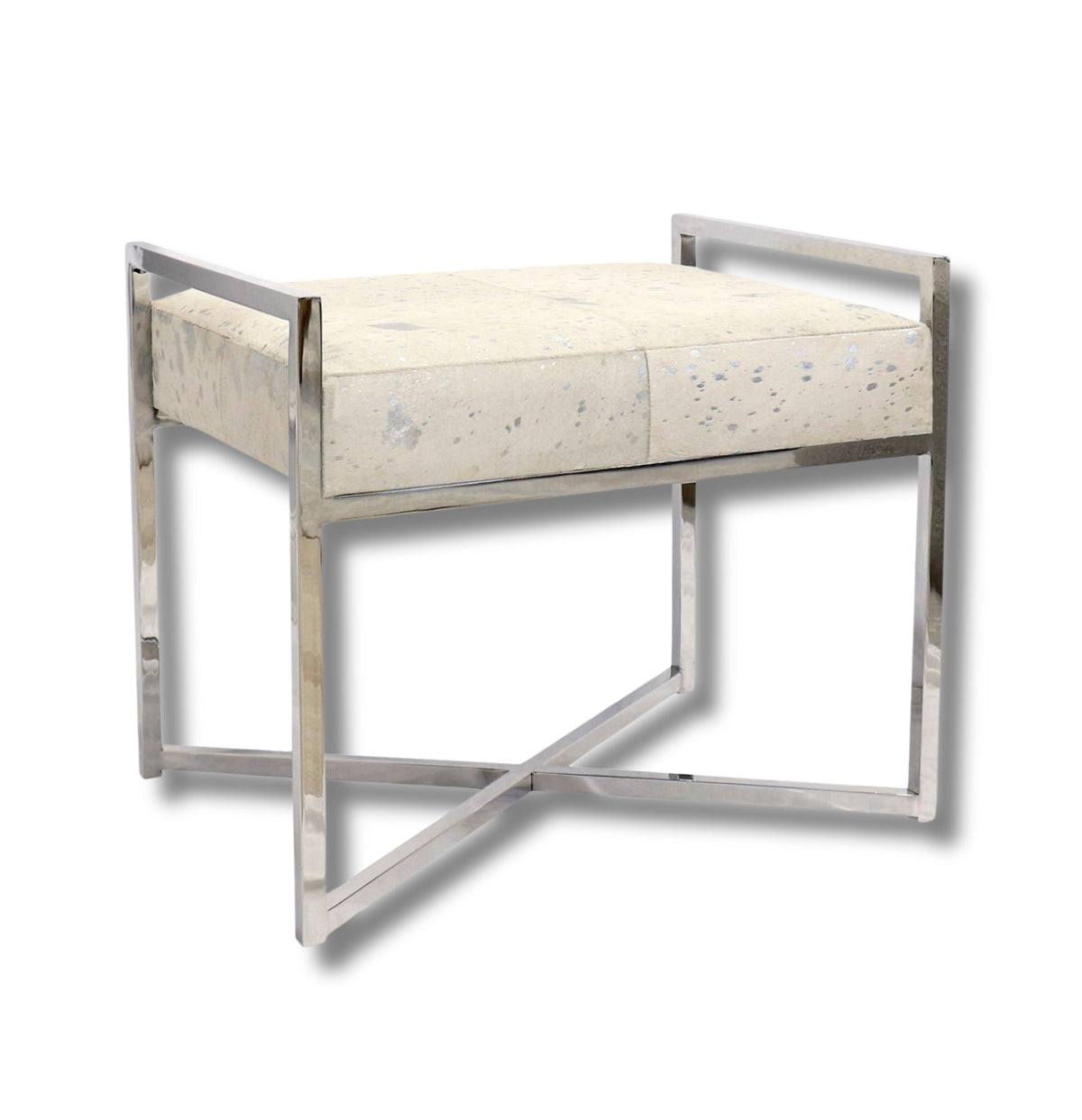 Avril Safari Cowhide Bench