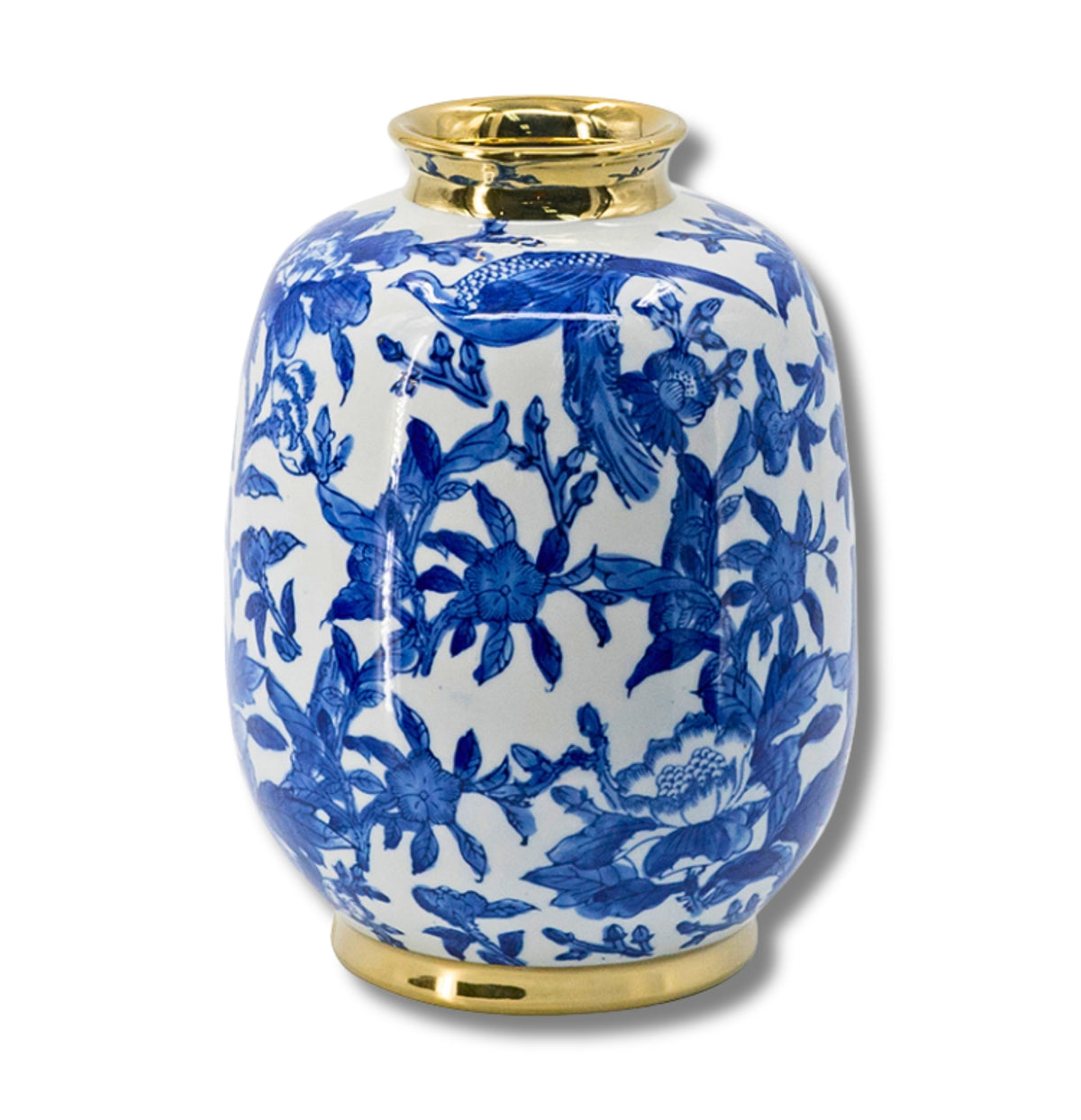 Scarlett Blue & White Chinoiserie Vase