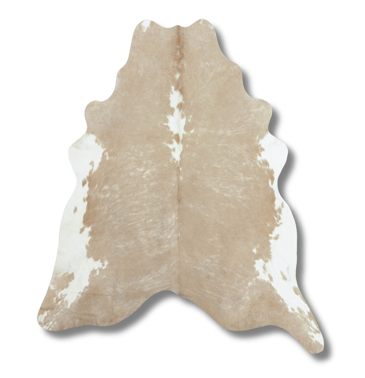 Lisa Michelle Beige & White Cowhide Rug