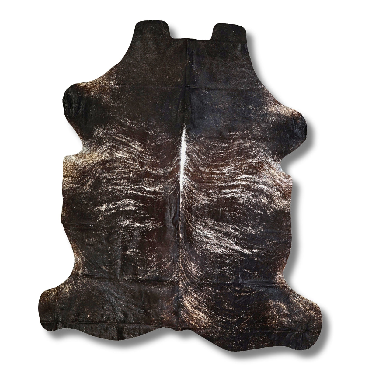 Pepper Dark Grey Brindle Cowhide Rug