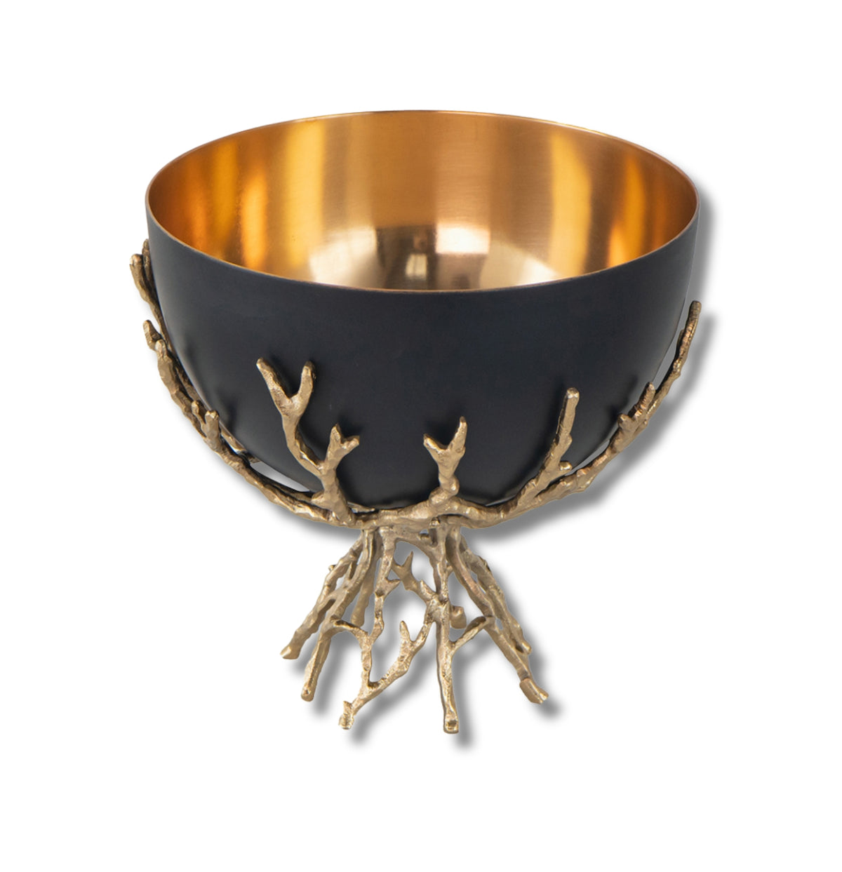 Athena Gold & Black Twig Bowl