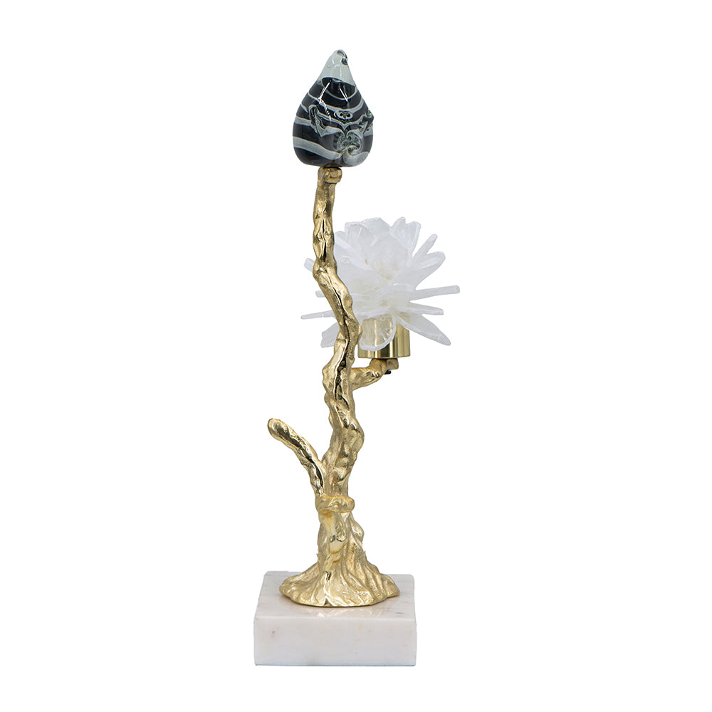 Gold Branch Bird Decor