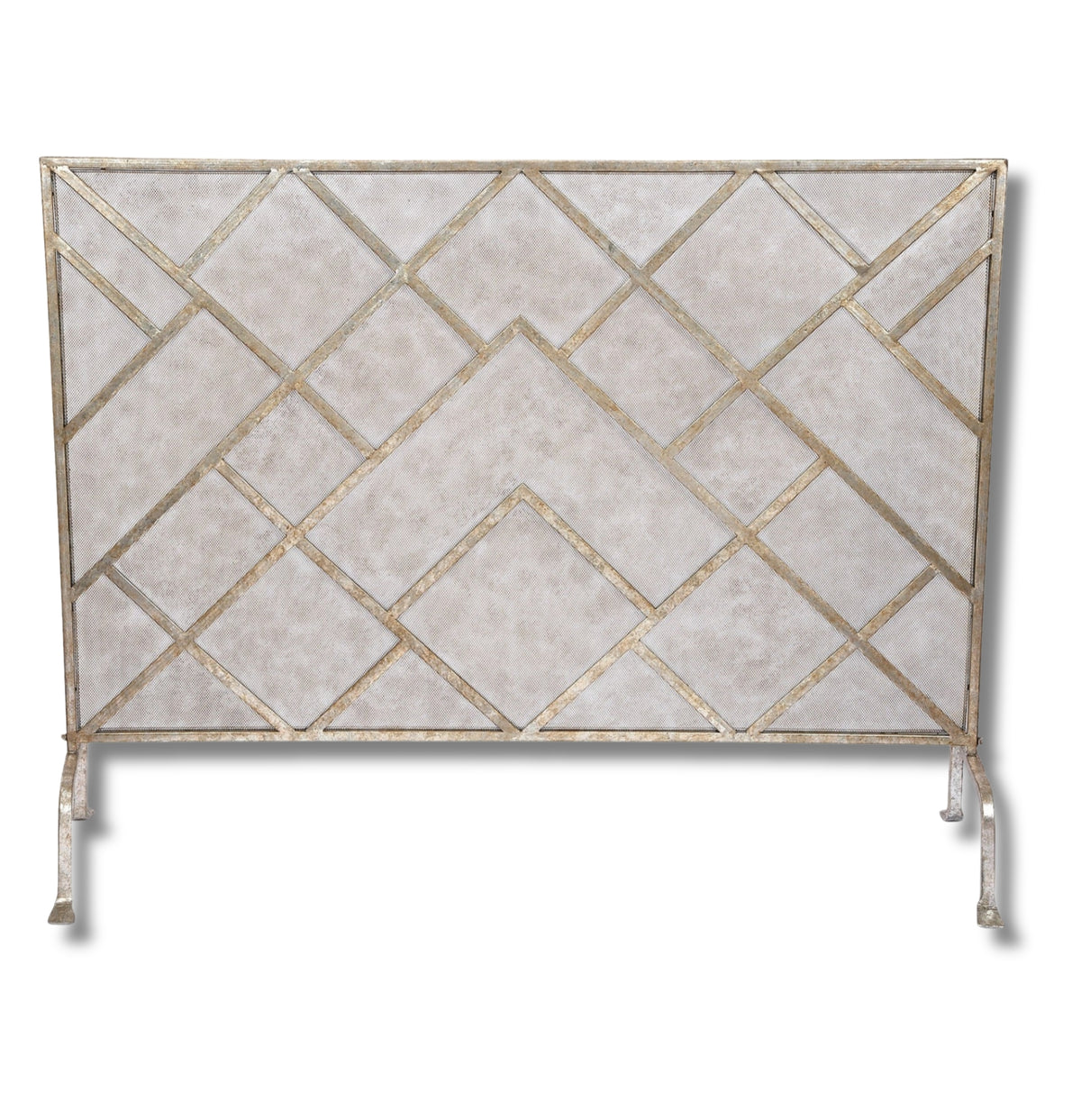 Ryder Champagne Fireplace Screen