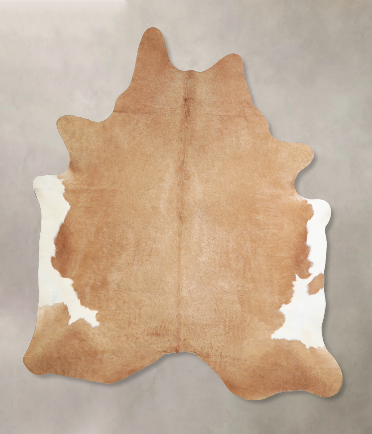 Luxurious Beige X-Large Brazilian Cowhide Rug, Soft & Durable