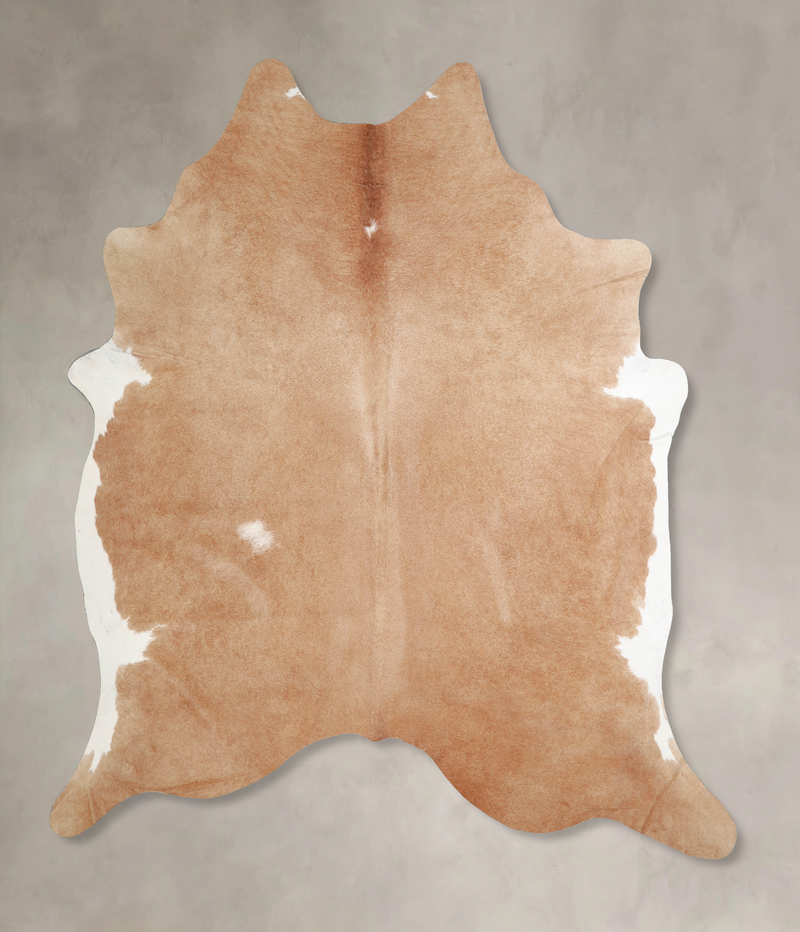 Luxurious Large Beige Brazilian Cowhide Rug - Soft & Durable Decor