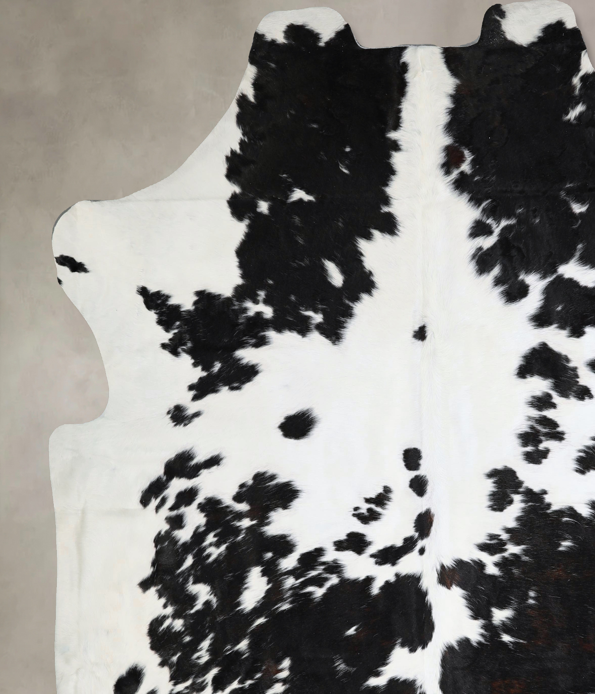 Stunning Black and White Brazilian Cowhide Rug - XX-Large 7'11"x 7'3"