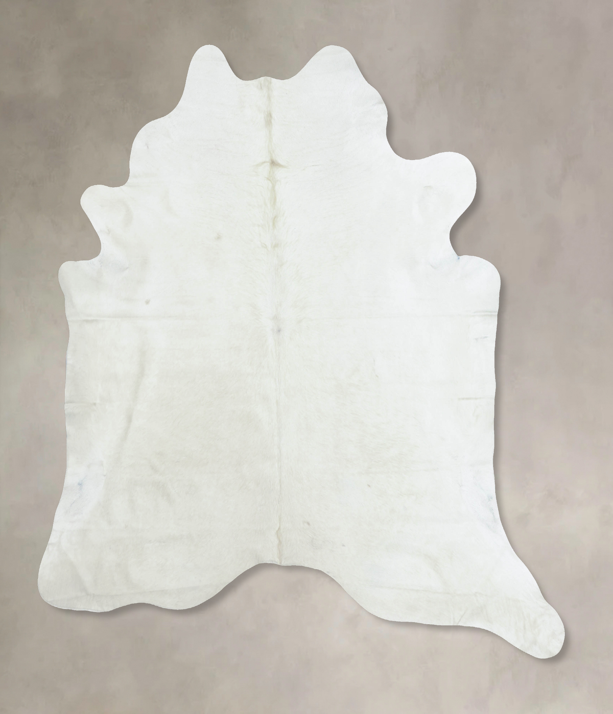 Luxurious Solid White Brazilian Cowhide Rug 8'3"H x 7'2"W