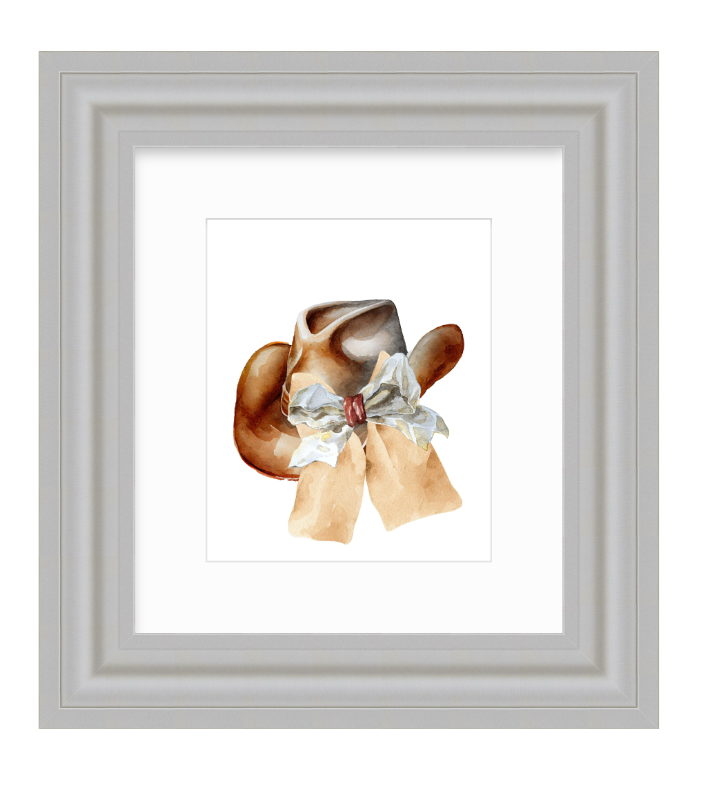 Constantine Print - Cowgirl Hat w/ Bow