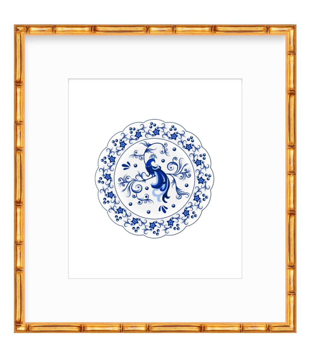 Evelyn Print - Chinoiserie Plate