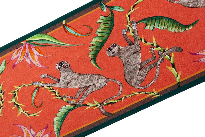 Ardmore Monkey Paradise Table Runner